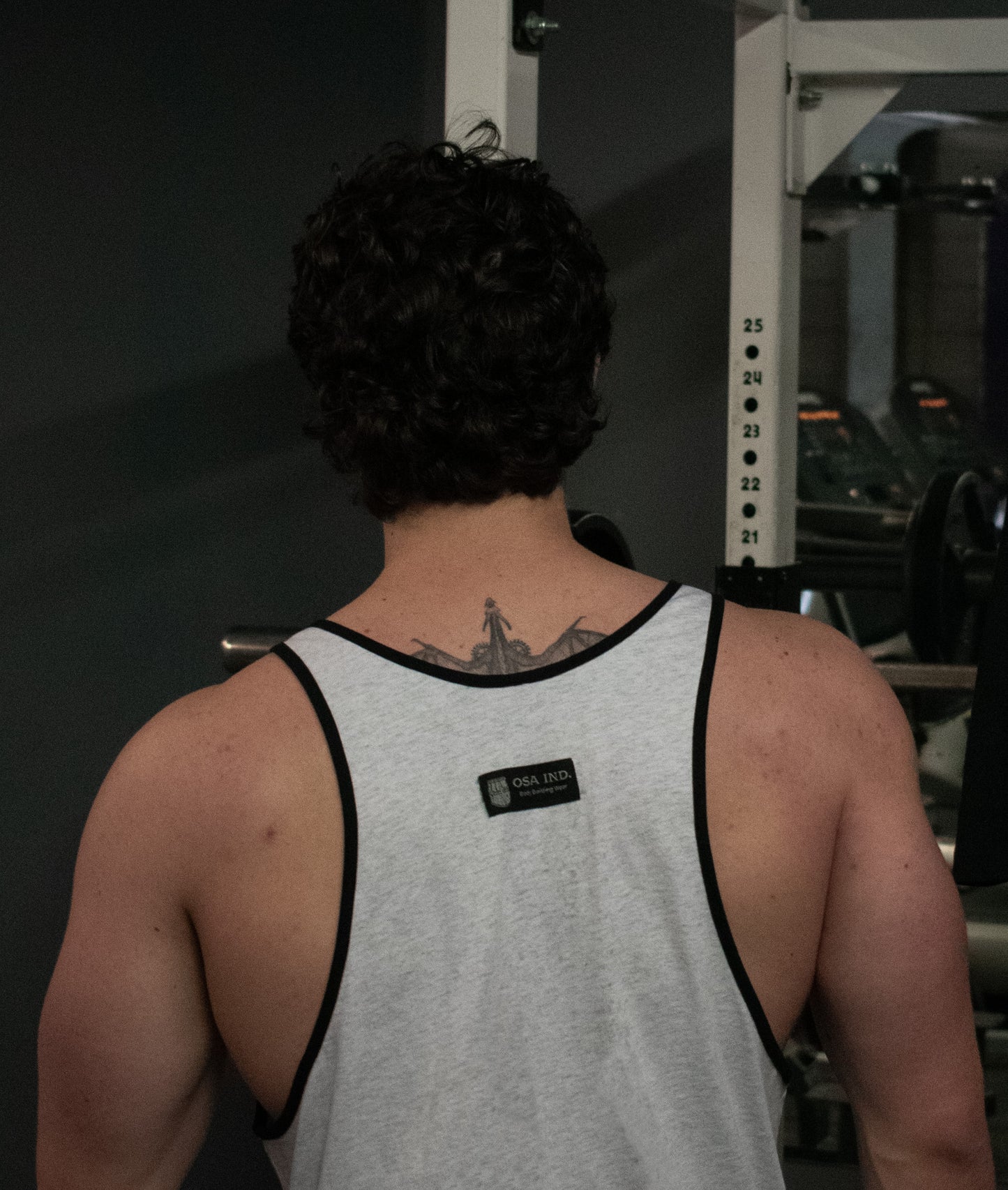 Old School Athletic Ringer Tank Grey