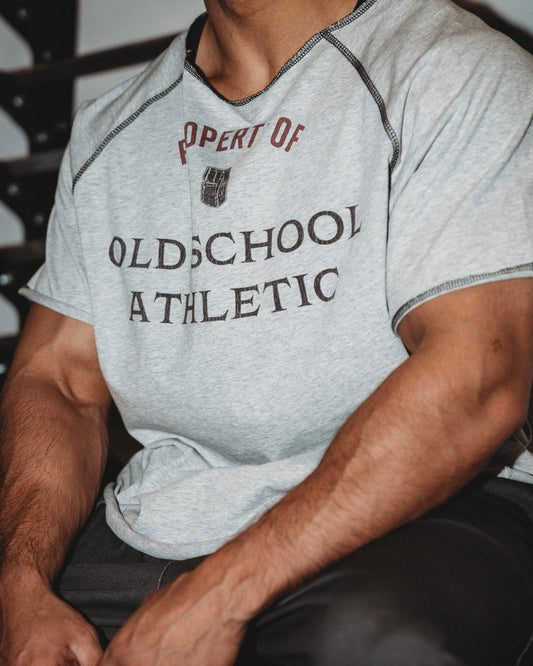 OSA Grey Short Sleeve Rag Top