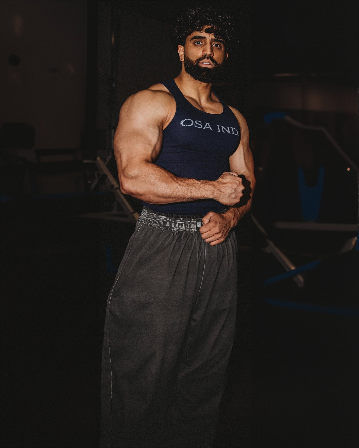 Black Diamond Patterned Bodybuilding Pants