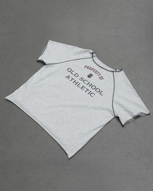 OSA Grey Short Sleeve Rag Top
