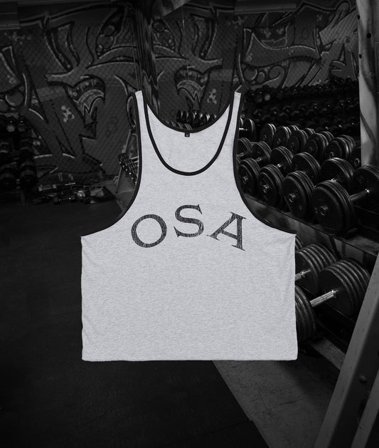 Old School Athletic Ringer Tank Grey